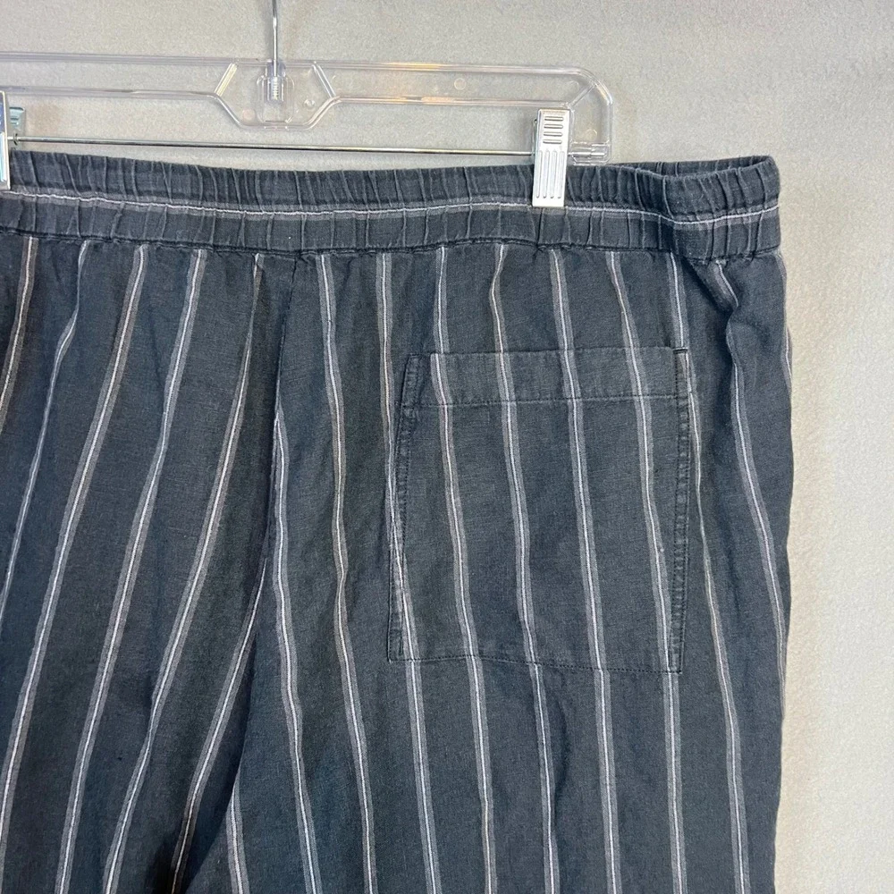 Vince Windsor Stripe Short Mens Size XXL 100% Hemp Drawstring Navy White NEW